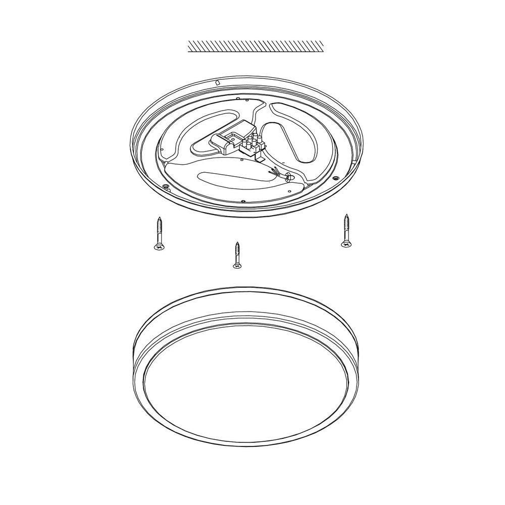 Eglo Palermo 2 Plafonjera LED 24W, 2600lm, Promjer 410mm, Krom/Bijela slika 4