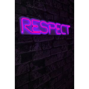 Wallity Ukrasna plastična LED rasvjeta, Respect - Pink