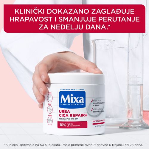 Mixa Urea Cica Repair obnavljajuća krema za suvu kožu 400ml slika 2