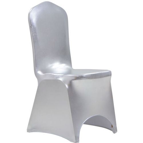 Navlake za stolice 25 kom rastezljive srebrne slika 6