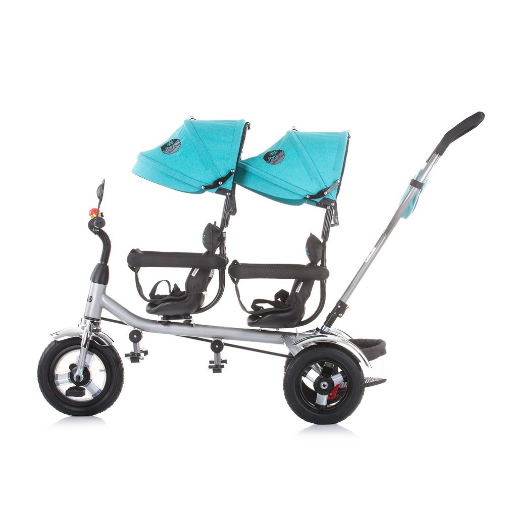 Chipolino tricikl za blizance 2Play mint  slika 2