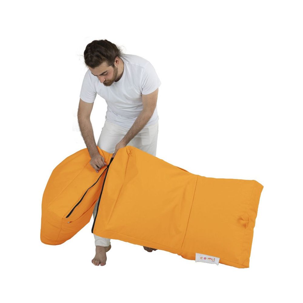 Multifunkcionalni Sofa Krevet Pouf - Narančasta Boja slika 9