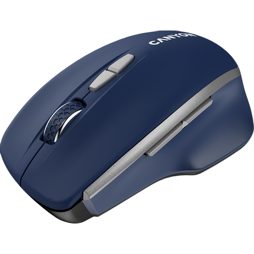 CANYON MW-21, 2.4 GHz Wireless mouse ,with 7 buttons, DPI 800/1200/1600, Battery: AAA*2pcs,Blue,72*117*41mm, 0.075kg slika 4