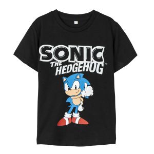 Dječja Majica Kratkih Rukava Sonic Crna - 6 godina