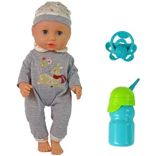 Lutka beba s bočicom i dudom u pidžami bambi slika 2