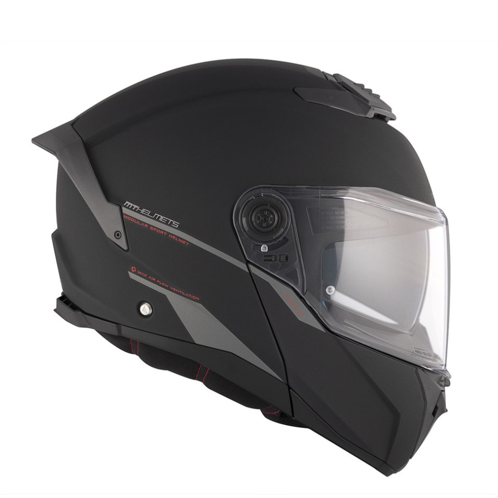MT Helmets Atom 2 SV Solid A1 Matt Black slika 7