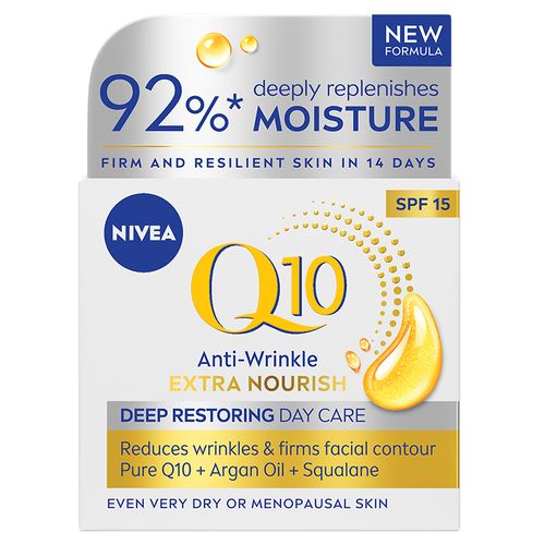 NIVEA® Q10 Extra Nourish Deep Restoring dnevna krema protiv bora sa SPF15 50 ml slika 1