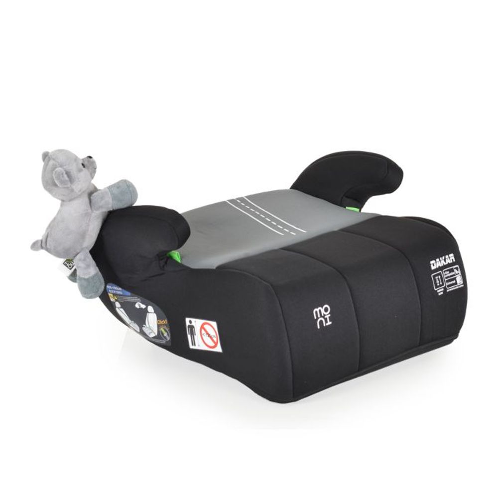 Moni Autosjedalica sa plišanom igračkom Dakar 125-150cm, Grey slika 1
