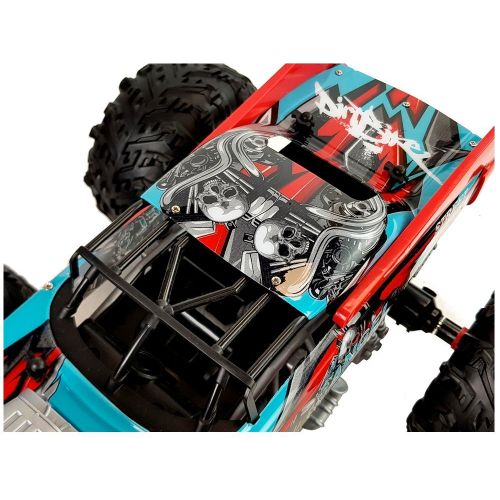 Buggy na daljinsko upravljanje  1:14 2.4G RC Big Wheels - crveni slika 5