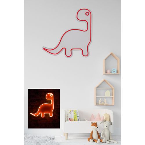 Wallity Ukrasna plastična LED rasvjeta, Dino the Dinosaur - Red slika 11