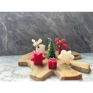 Candle set (6 pieces) Christmas Candle Set13, colour: multicolor