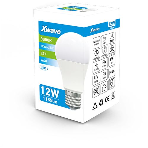 Xwave E27 12W LED sijalica 3000K/220V/1155Lm/Toplo Bela slika 2