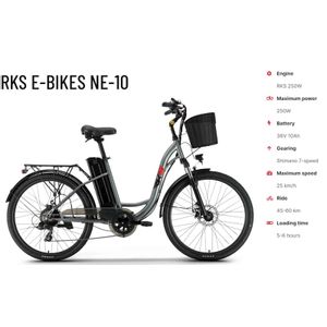 Električni bicikl RKS NE-10 SIVA