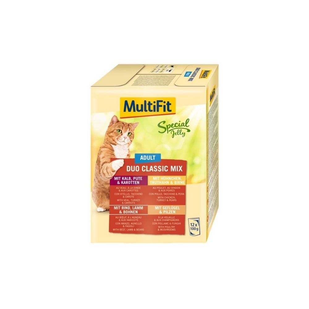 MultiFit Cat Adult Special Duo Classic i povrće mix u želeu 12x100 g slika 1