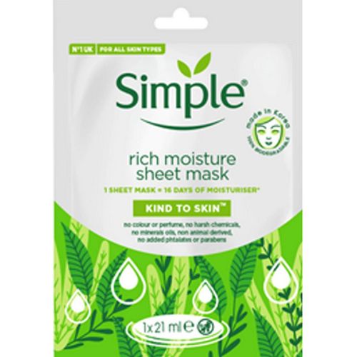 Simple Kind to Skin hidratantna maska u maramici slika 1