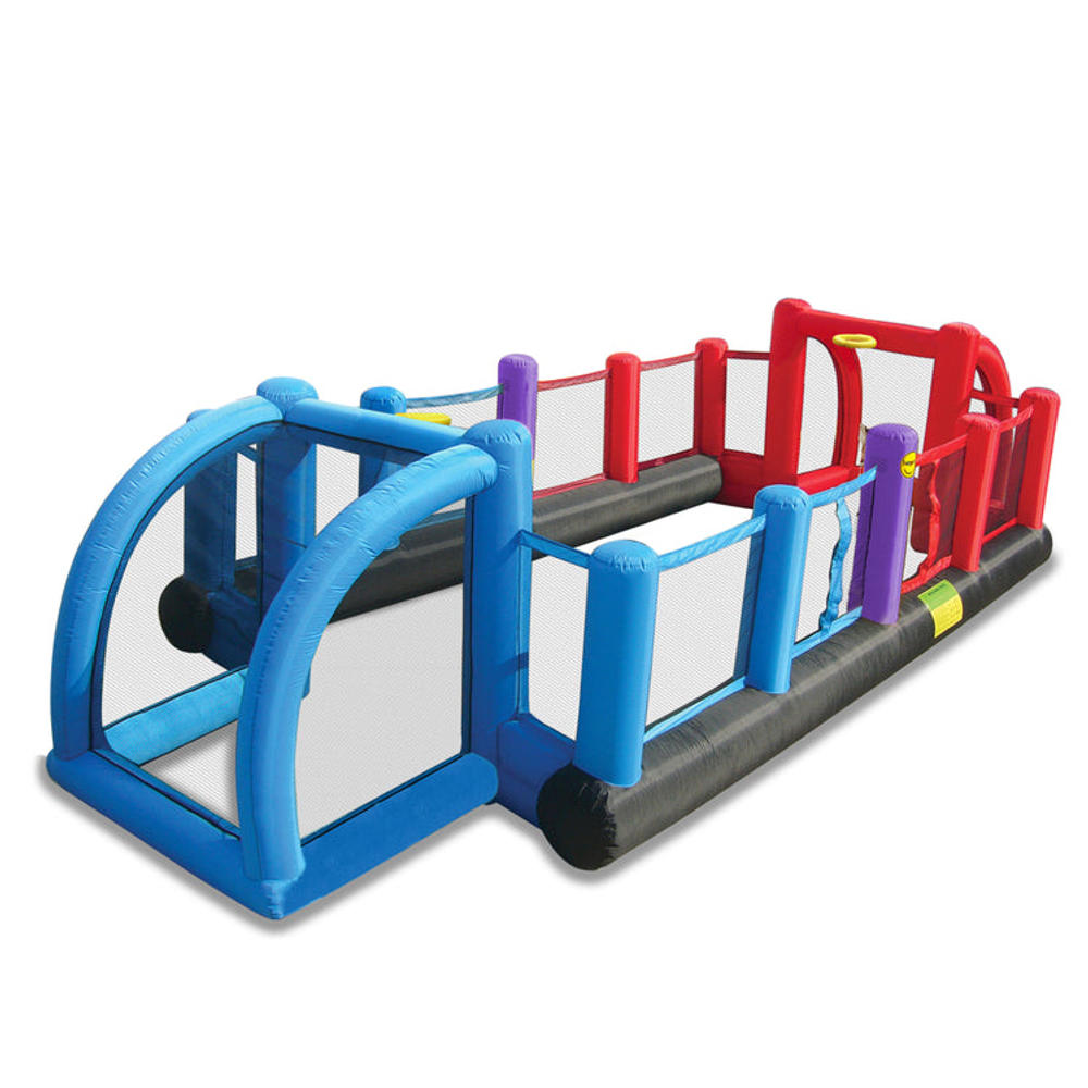 Happy Hop Igraonica na naduvavanje Football Sports Arena, 800x335x180cm slika 1