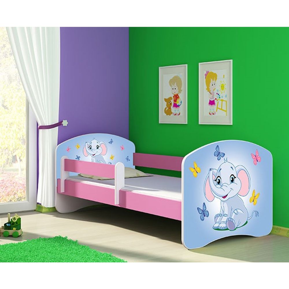 ACMA Dječiji krevet Acma II Pink - 180x80cm - Dezen 26 slika 1