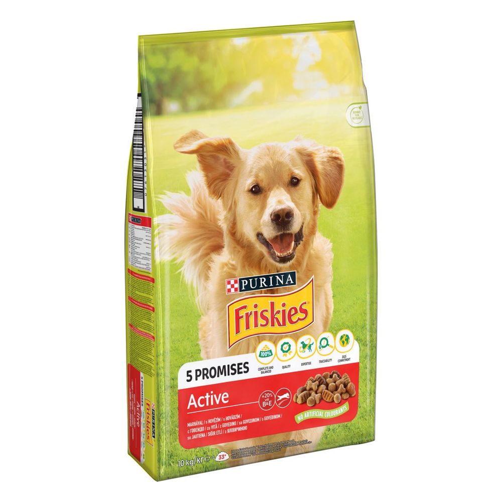 Friskies Active suha hrana za pse s govedinom 10kg slika 1