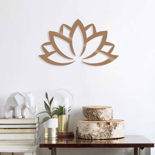 Lotus Flower 2 - Copper Copper Decorative Metal Wall Accessory slika 1