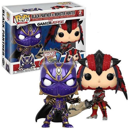 Capcom vs Marvel POP! Vinyl 2-Pack Black Panther vs Monster Hunter slika 1