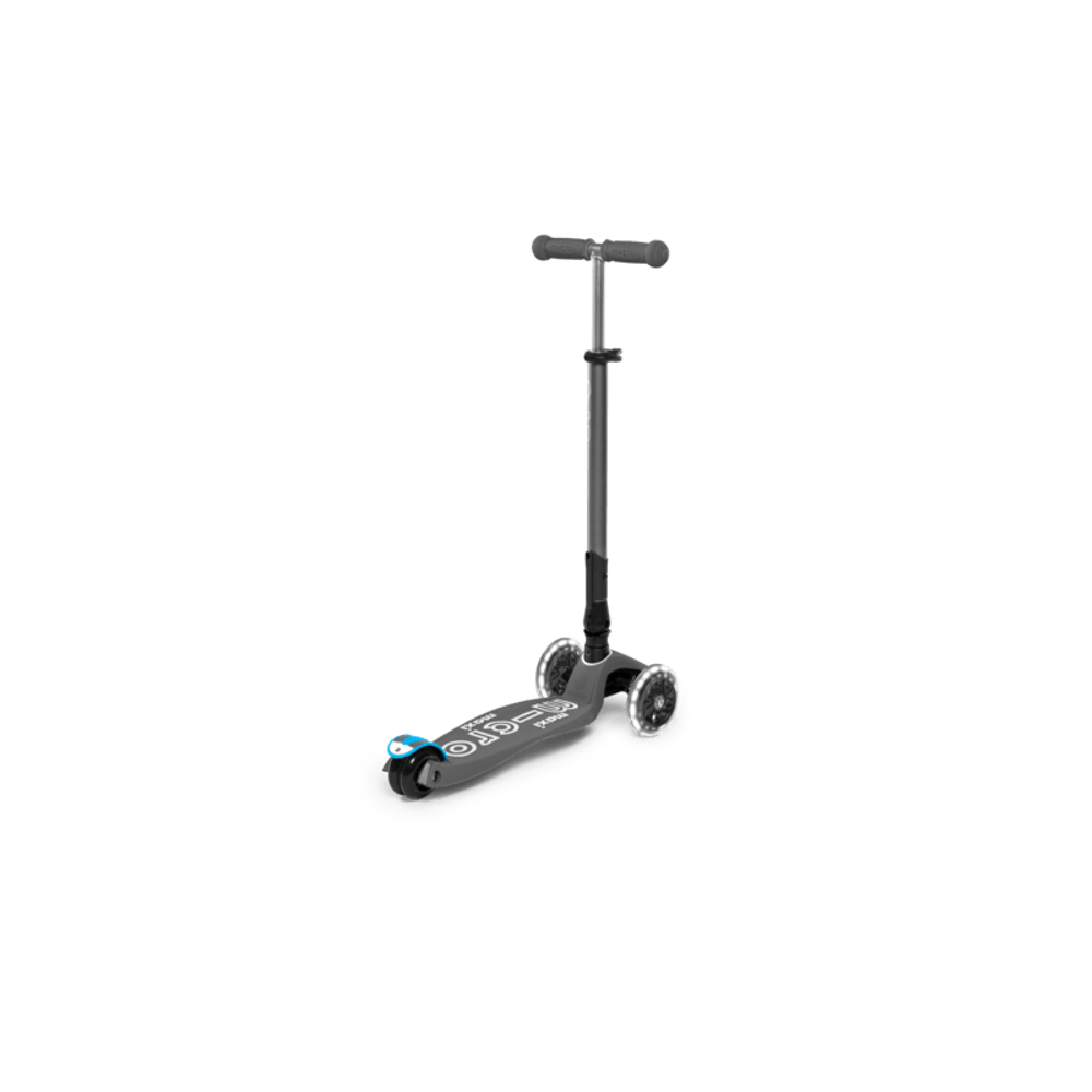 Micro Romobil Maxi Deluxe Sklopivi LED, Vulkan Siva slika 2