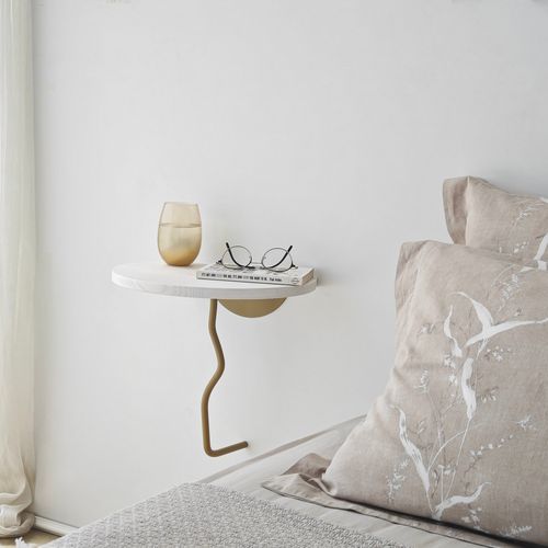 Leo - Gold, White Gold
White Wall Shelf slika 4