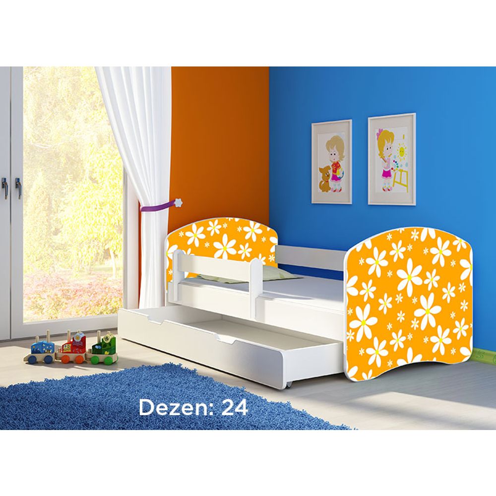 ACMA Dječiji krevet Acma II sa ladicom White - 180x80cm - Dezen 24 slika 2