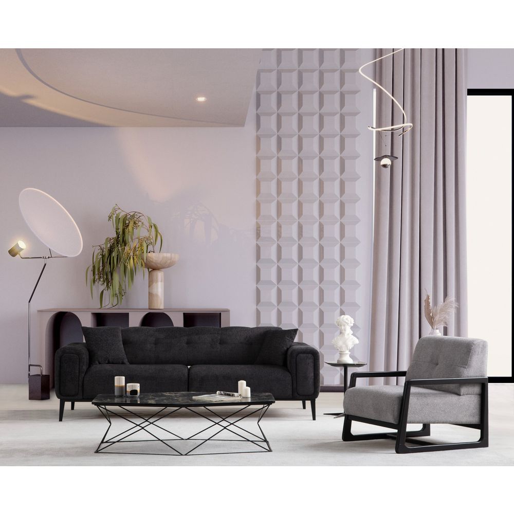 Athena Bergere - Svijetlosiva Wing Chair slika 3