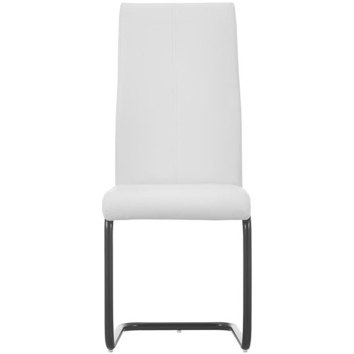 Konzolne blagovaonske stolice od umjetne kože 2 kom bijele slika 27
