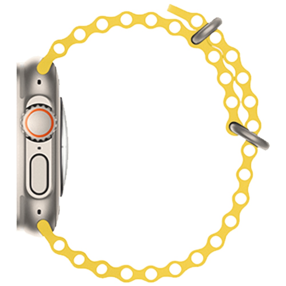 hoco. Silikonski remen za iWatch, 42/44/45/49mm, žuta - iWatch WA12 Yellow slika 2