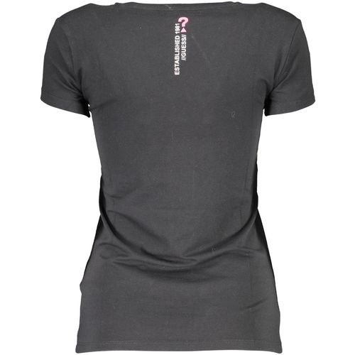 GUESS JEANS WOMEN'S SHORT SLEEVE T-SHIRT BLACK slika 2