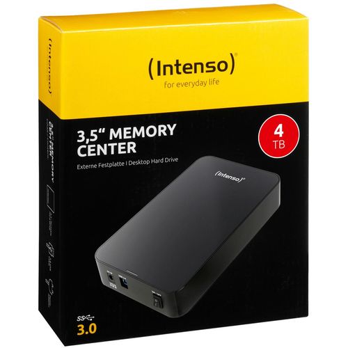 (Intenso) Eksterni HDD 3.5", kapacitet 4TB, USB 3.0, crna boja - HDD3.0-4TB/Memory-center slika 1