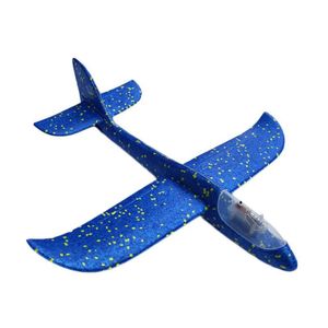 Avion od stiropora 48x47cm s LED diodama plavi