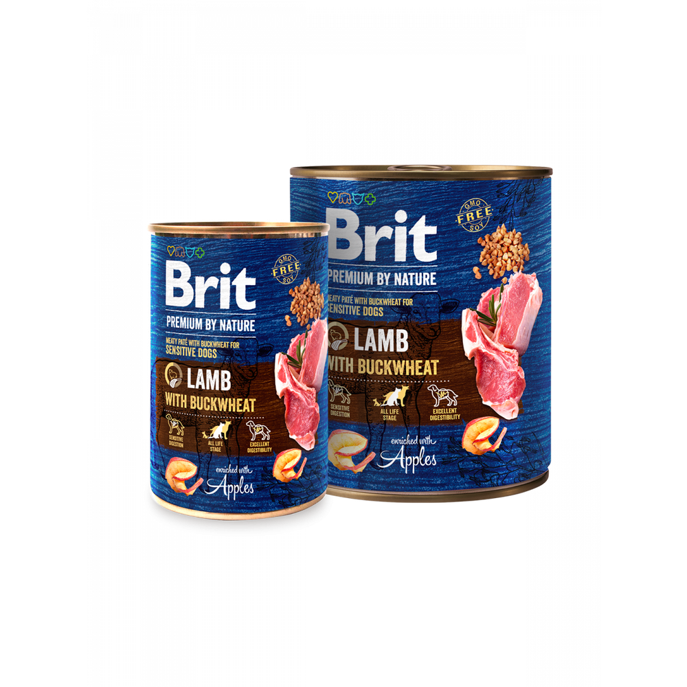 Brit Premium by Nature janjetina s heljdom, konzerva slika 1