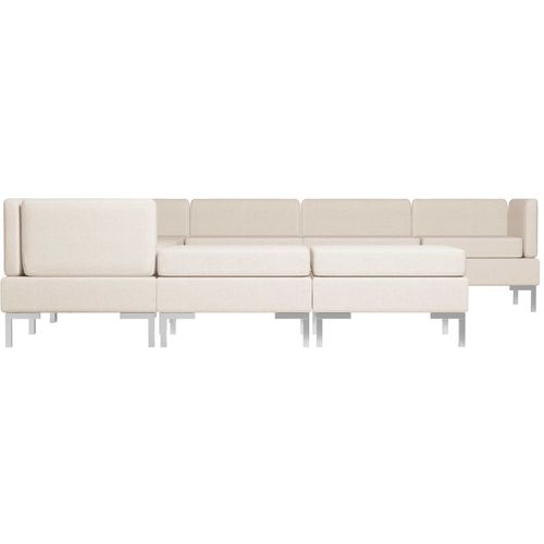 9-dijelni set sofa od tkanine krem slika 15