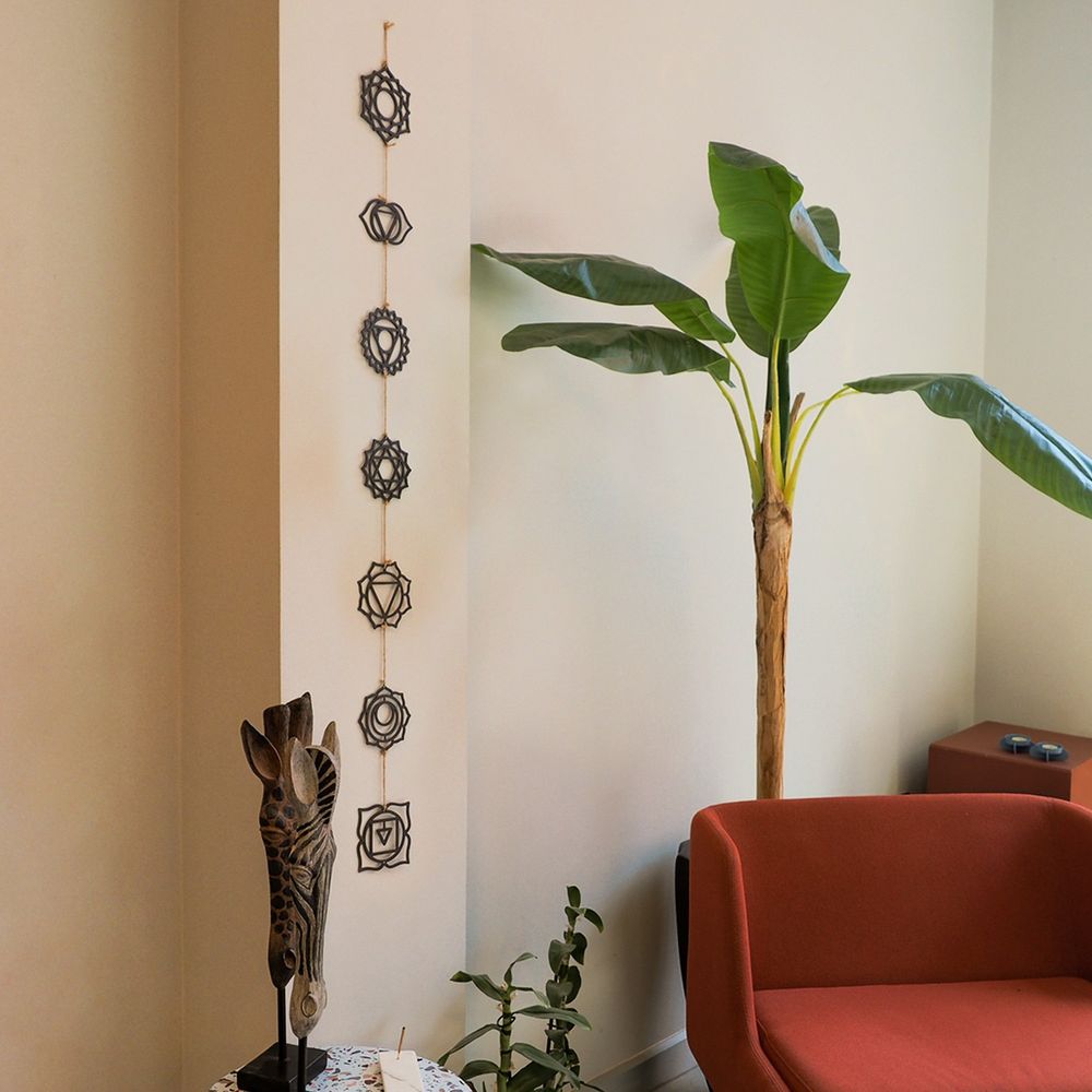Chakra - APT406MS Crni Dekorativni Metalni Zidni Ukras slika 2