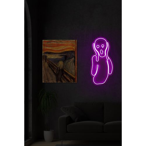 Wallity Ukrasna plastična LED rasvjeta, Scream - Pink slika 1