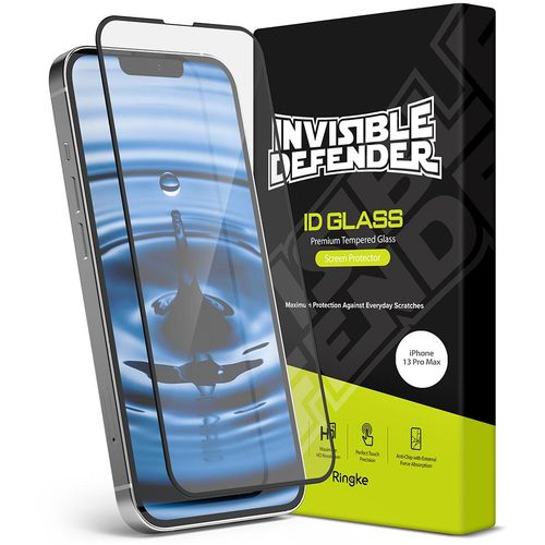 Ringke Invisible Defender ID Full Glass Kaljeno staklo zaštita zaslona Puna pokrivenost s okvirom za iPhone 13 Pro Max slika 1