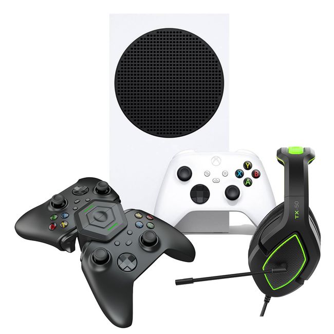 XBOX S 512GB + TX50 Gejmerske slušalice + AC2 Punjač za gamepad