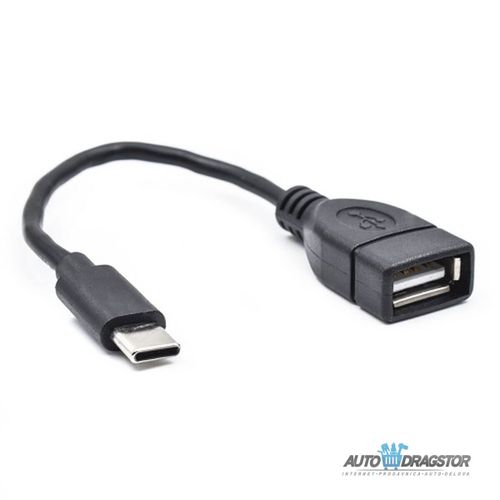 OTG TYPE C NA USB A TC-K315 CRNI slika 1