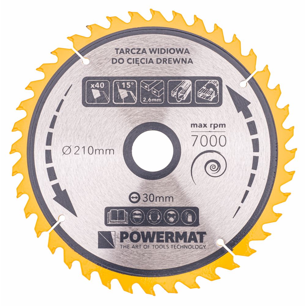Karbidna lista pile za drvo 210x30 40z TDD-210x30x40Z slika 3