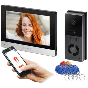 Orno Video interfon 8", set, Full HD, WiFI, RFID, IP65, Xiran - OR-VID-MA-1079/B