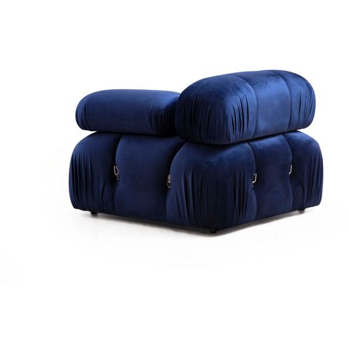 Ugaona Sofa Bubble Velvet Blue L1-O1-1R-PUF slika 6