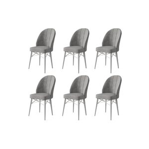 Ritim - Sivi Set Stolica (6 Komada)