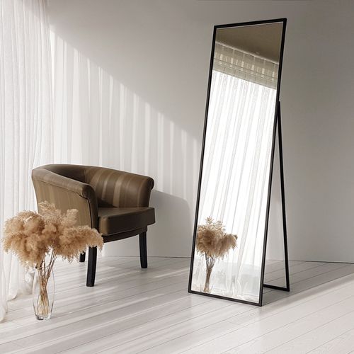 Cool Ayna / Metal Çerçeve / 170x50cm Black Cheval Mirror slika 6