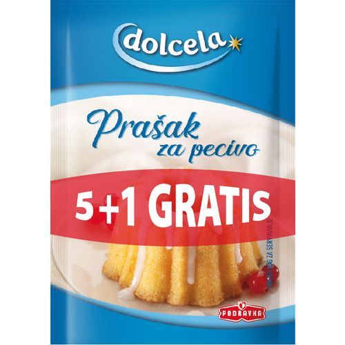 Dolcela Prašak za pecivo 12 g 5+1 gratis slika 1