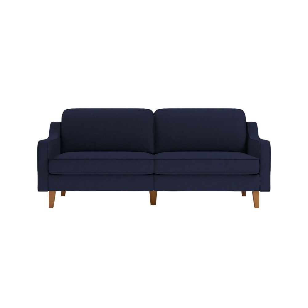 Sofa za tri osobe Robin 3 - noćno plava orahova slika 2