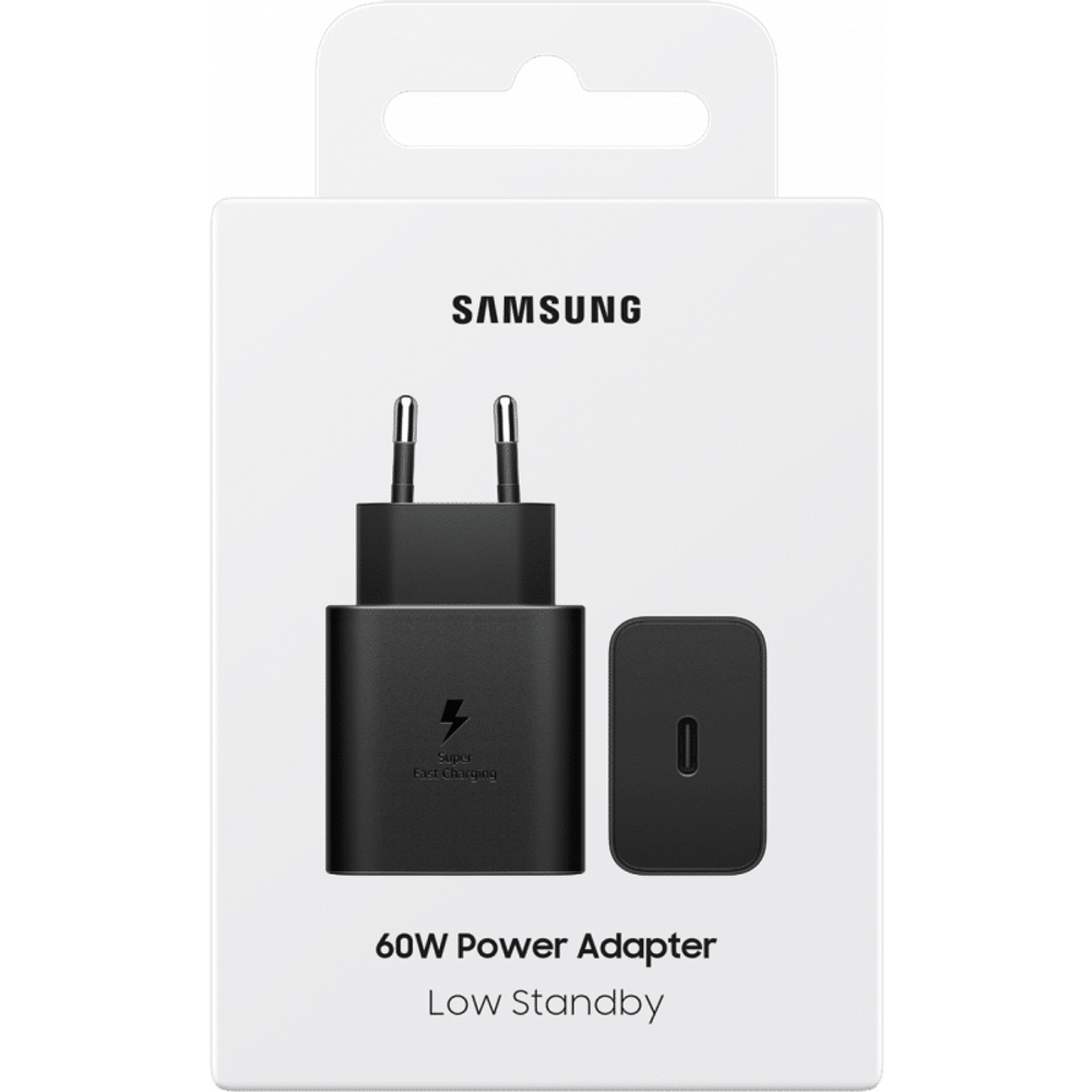 Samsung originalni zidni punjač 60W 1 x USB-C crni EP-T6010NBEGWW slika 1