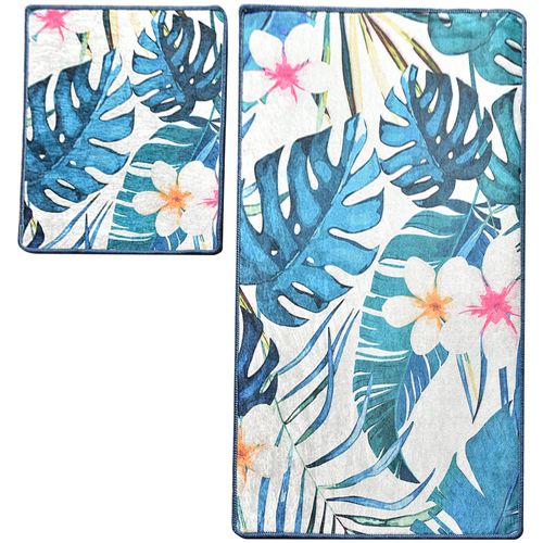 Exotic Multicolor Bathmat Set (2 Pieces) slika 5