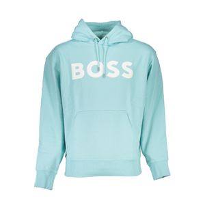 HUGO BOSS MEN'S BLUE ZIPLESS SWEATSHIRT